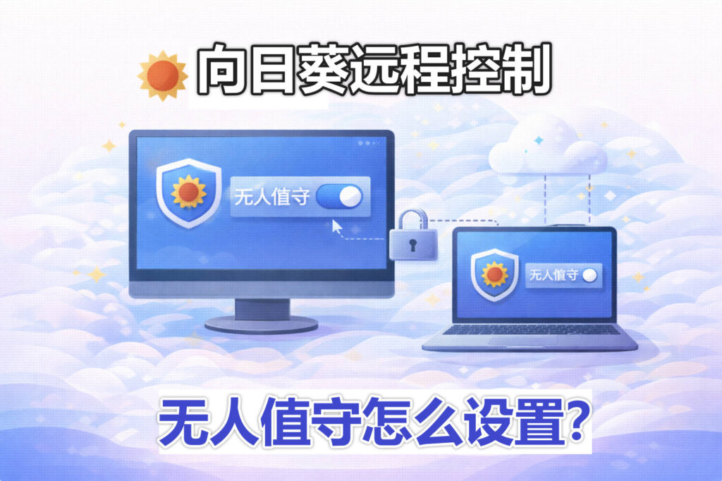 向日葵无人值守怎么设置