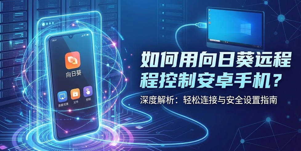 如何用向日葵远程控制安卓手机