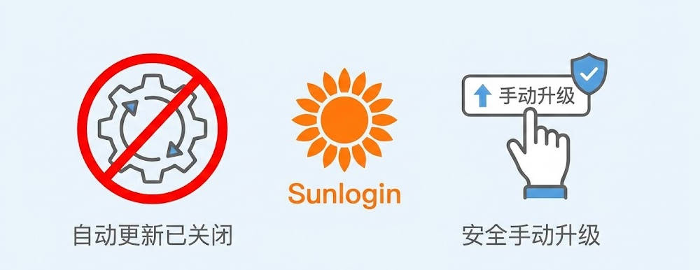 如何彻底关闭向日葵自动更新或进行安全手动升级