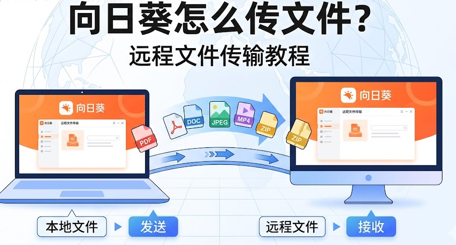 向日葵怎么传文件