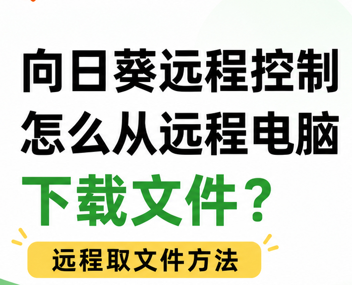 向日葵远程控制怎么从远程电脑下载文件