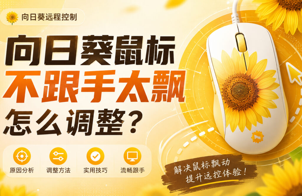 向日葵鼠标不跟手太飘怎么调整