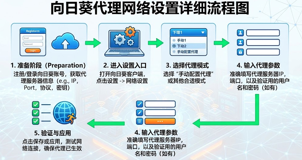 向日葵代理网络怎么设置